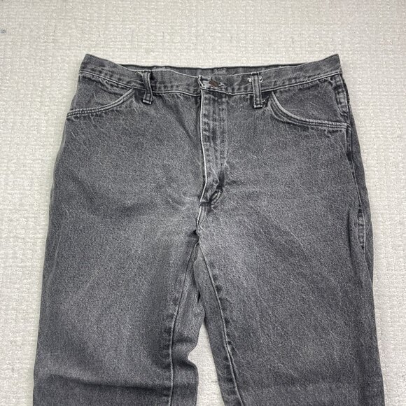 Vintage Rustler Jeans *36x30* Grey Pants Rancher Cowboy Tag Made In USA 90s Read - Picture 2 of 9